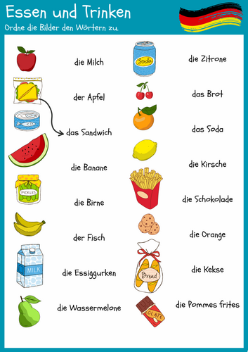 Essen und Trinken, Arbeitsblätter 2 | Teaching Resources