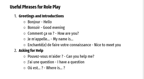 New Spec GCSE French Edexcel Role Play Help Booklet | Teaching Resources