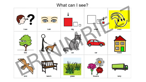 What can I see? Communication Board/Aid