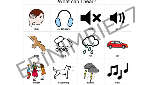 What can I hear? Communication Board/ Aid