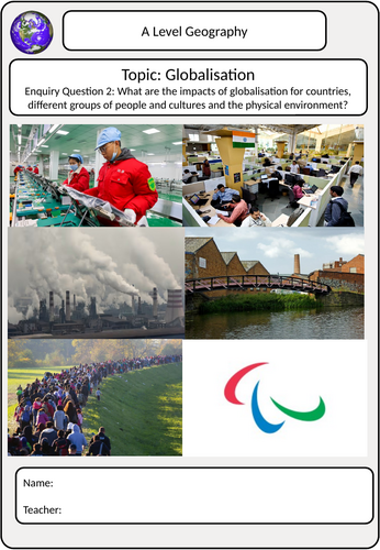 Globalisation Enquiry Question 2 booklet