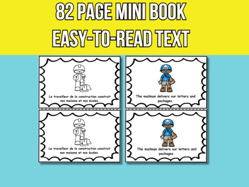 Community Helper Emergent Reader Mini Book -Labor Day Activities ...