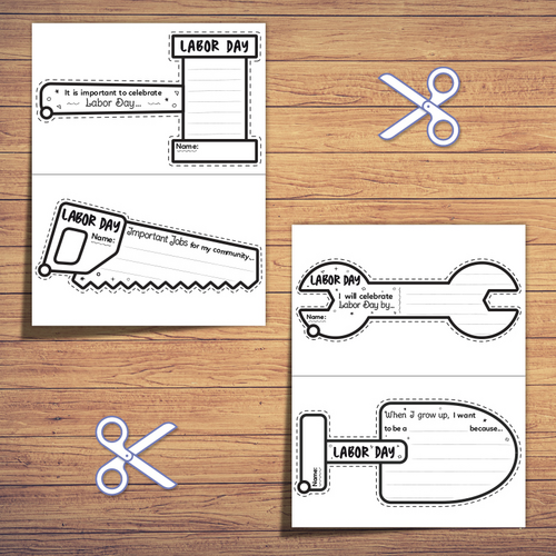 Labor Day Craft: Writing Activity for Kids, Printable and Digital ...