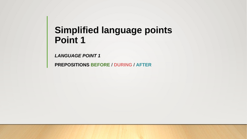 Prepositions before / during / after | Teaching Resources