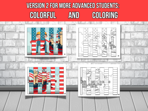 French Community Helpers Agamograph Art Coloring Activities|Labor Day ...