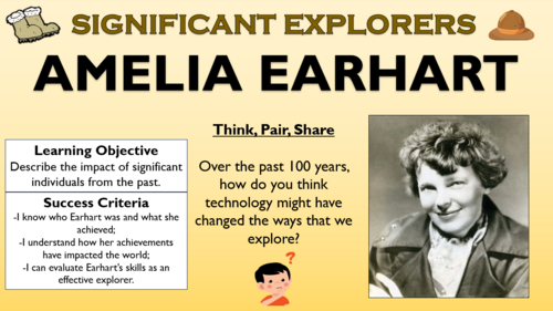 Significant Explorers - Amelia Earhart Lesson!