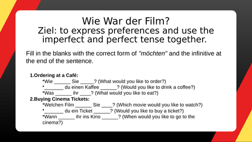 Wie war der Film? New GCSE German Edexcel Kapitel 2