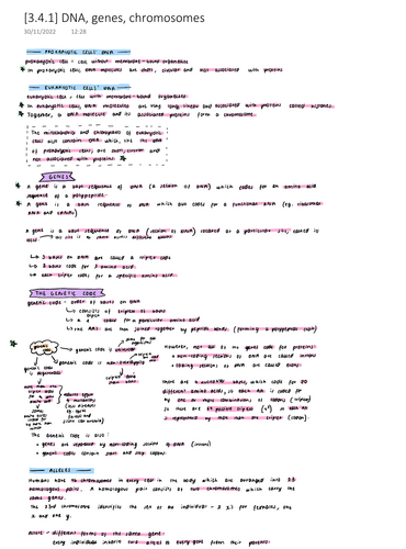 AQA A level Biology A* Notes Topic 4