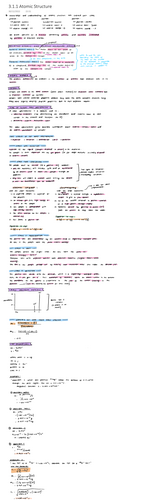 AQA A level Chemistry A* Notes Physical Chemistry