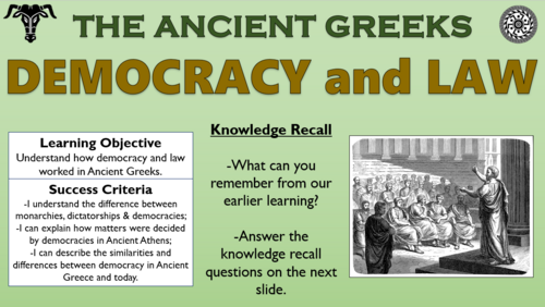 Ancient Greeks - Democracy and Law - Lesson!