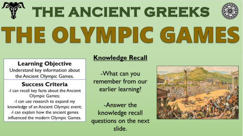 Ancient Greeks - The Olympic Games - Lesson!