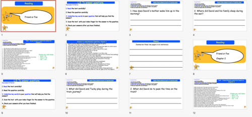 Friend or Foe by Michael Morpurgo-retrieval comprehension questions ...