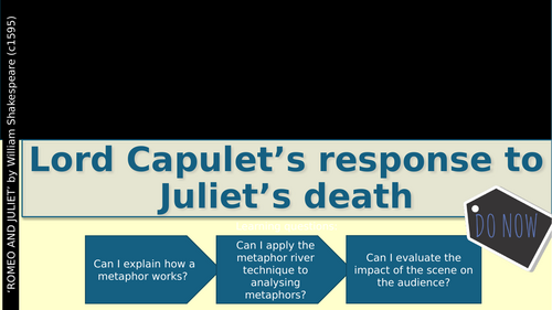Lord Capulet's reaction to Juliet's 'death' | Teaching Resources