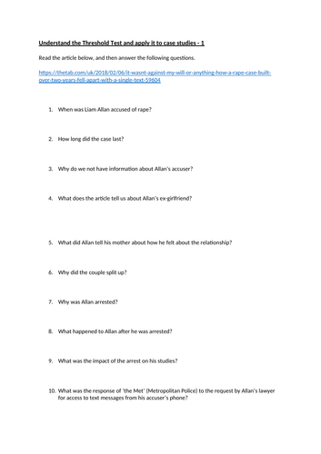 WJEC Criminology Unit 3 - Crime scene to courtroom | Teaching Resources