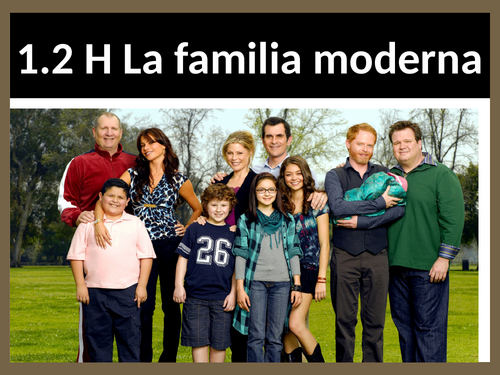 NEW GCSE Spanish 2026 AQA 1.2H La familia moderna