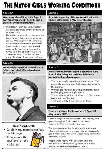 Match Girls Strike - Women's History | Teaching Resources