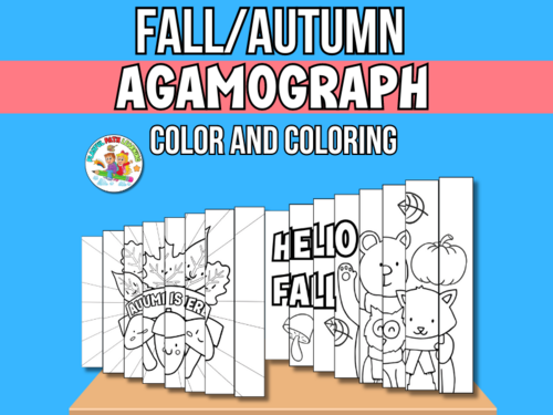 Fall Agamograph Art Coloring Activities|Autumn activities crafts ...