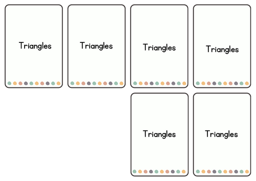 memory game triangles