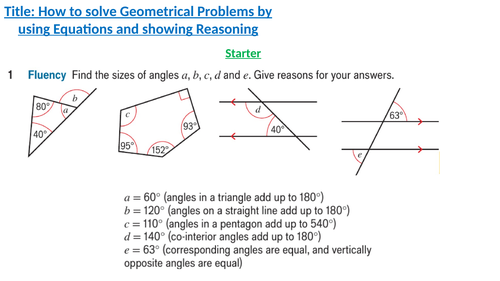 GCSE Foundation (Unit 6): Angles | Teaching Resources