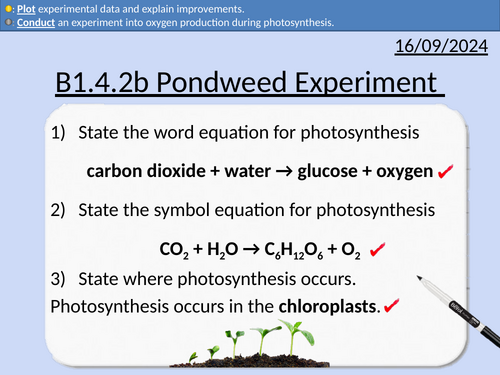 GCSE Biology: Photosynthesis Experiments