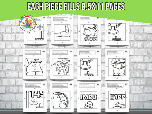 Columbus Day Collaborative Poster Art Coloring Pages -Columbus Day ...