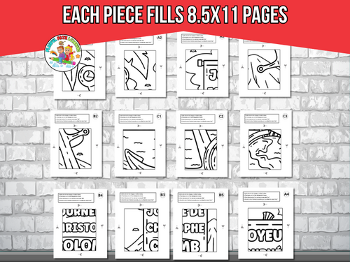French Columbus Day Collaborative Poster Art Coloring Pages -30x30 inch ...