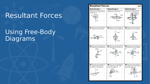GCSE Science - Resultant Forces from Diagrams (SLOP Worksheet with ...