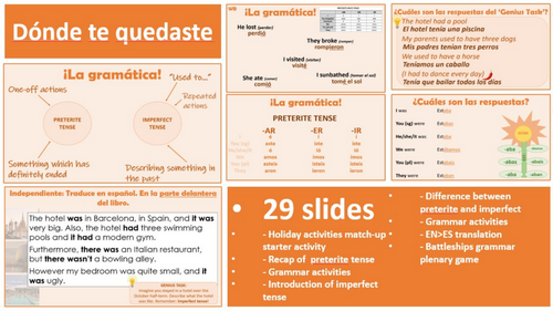 2026 Spanish AQA GCSE Module 2.4 - Dónde te quedaste
