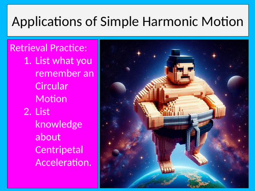 Applications of Simple Harmonic Motion Physics CIE