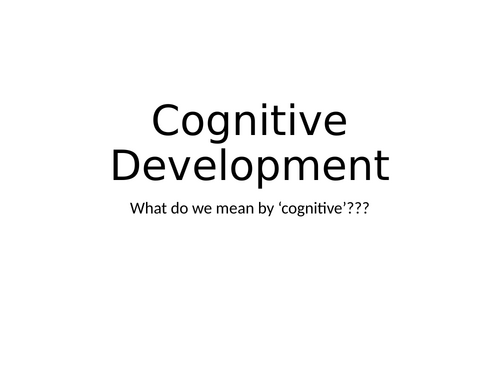 Definition of cognitive development hotsell