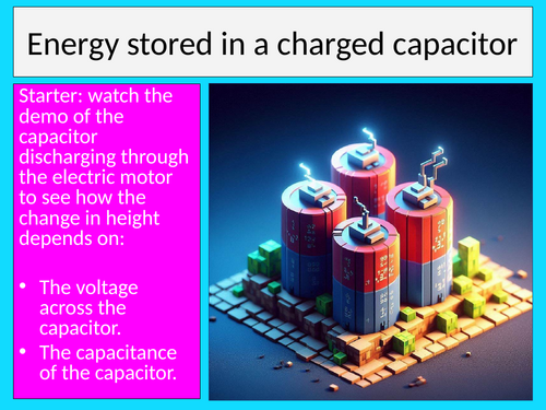 Energy Stored Capacitor Physics CIE