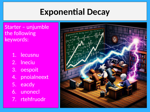 Exponential Decay Physics CIE