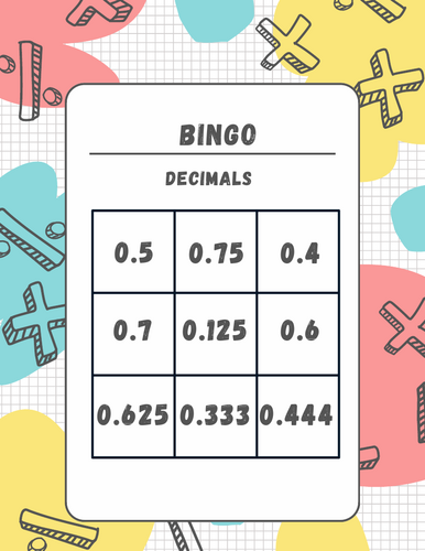 Bingo decimals