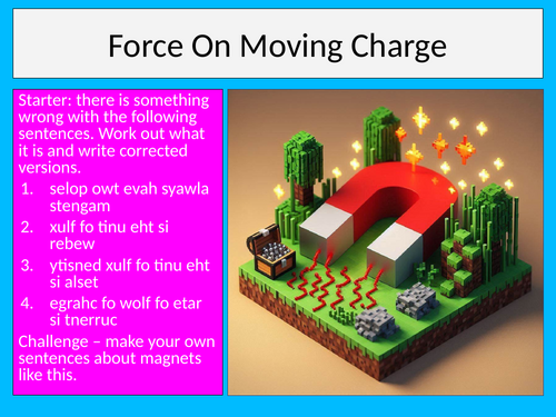 Magnetic Field Moving Charges Physics CIE