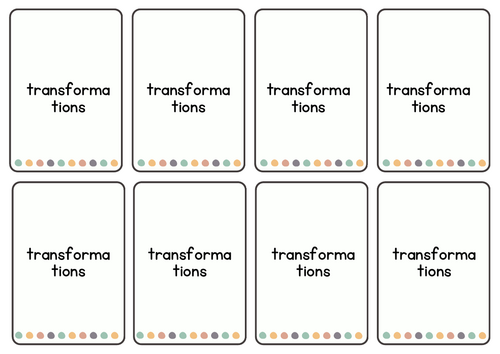 Memory game Transformations