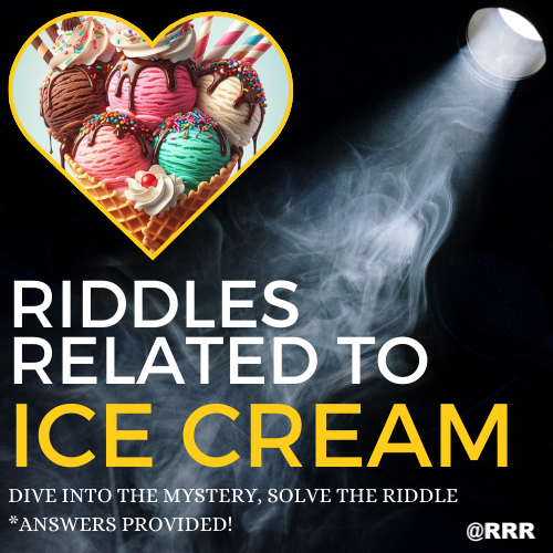 Ice Cream Cone Day Riddles Brain Teasers & Word Mysteries (with