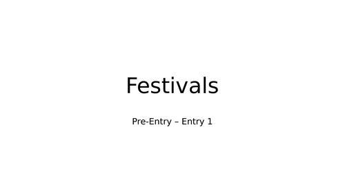 Festivals and Ordinal Numbers ESOL Pre-Entry/Entry 1 ESL/EFL | Teaching ...