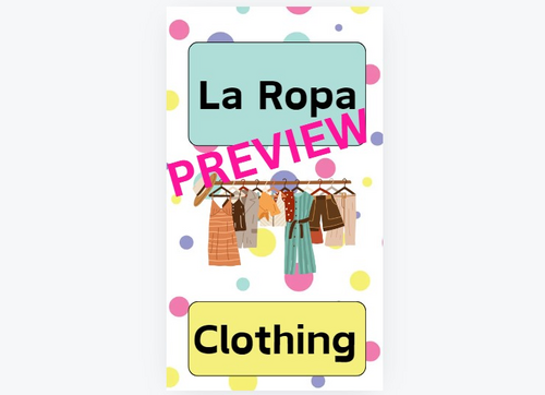 La Ropa - Clothing - Song for children - Preview | Teaching Resources