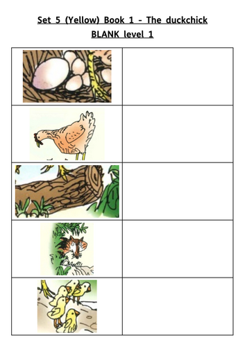 RWI Set 5 (Yellow) Book 01 - The Duckchick resources