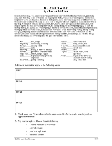 Edexcel GCSE English Language Paper 1 - Section B Creative Writing ...