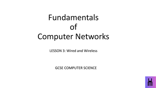 BUNDLE: Wired and Wireless Networks Lesson, worksheet and answer sheet ...
