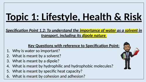 Edexcel AS Biology Lifestyle, Health and Risk Specification Point 1.2 ...