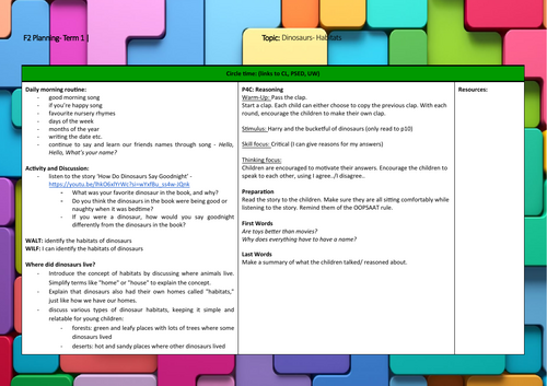 27. EYFS Planning - Term 1 Foundation 2 Week 6