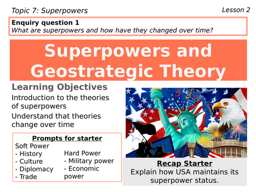 2 – Superpowers and Geostrategic Theory (Edexcel, Pearson, A level, 9GEO)