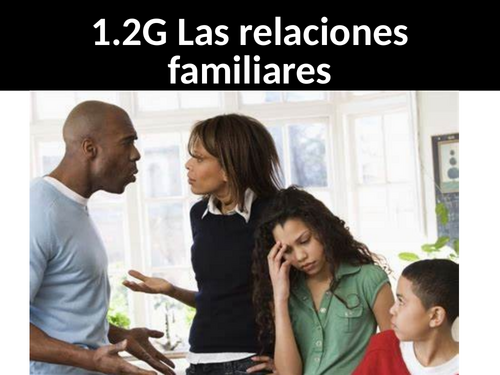 NEW GCSE Spanish 2026 AQA 1.2G Las relaciones familiares