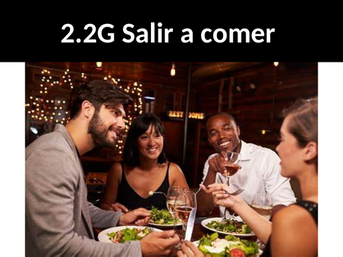 NEW GCSE Spanish 2026 AQA 2.2G Salir a comer