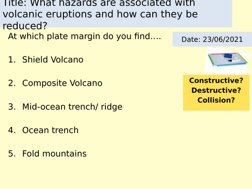 What hazards are associated with volcanic eruptions