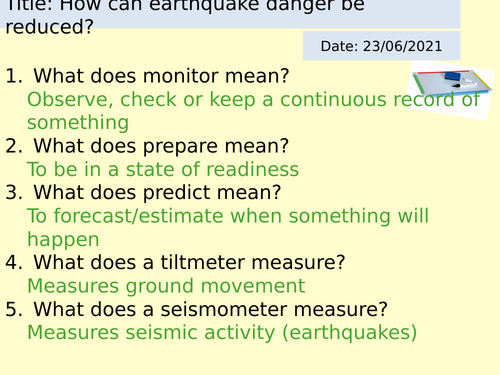 Tectonic Hazards Teaching Resources
