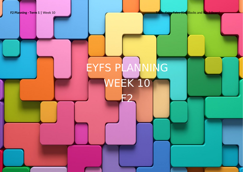 33. EYFS Planning - Term 1 Foundation 2 Week 10