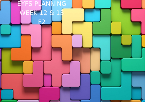 35. EYFS Planning - Term 1 Foundation 2 Week 12/13